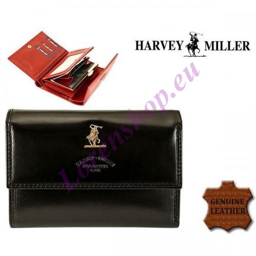Naiste rahakott Harvey Miller Polo Club 3820-129 Black